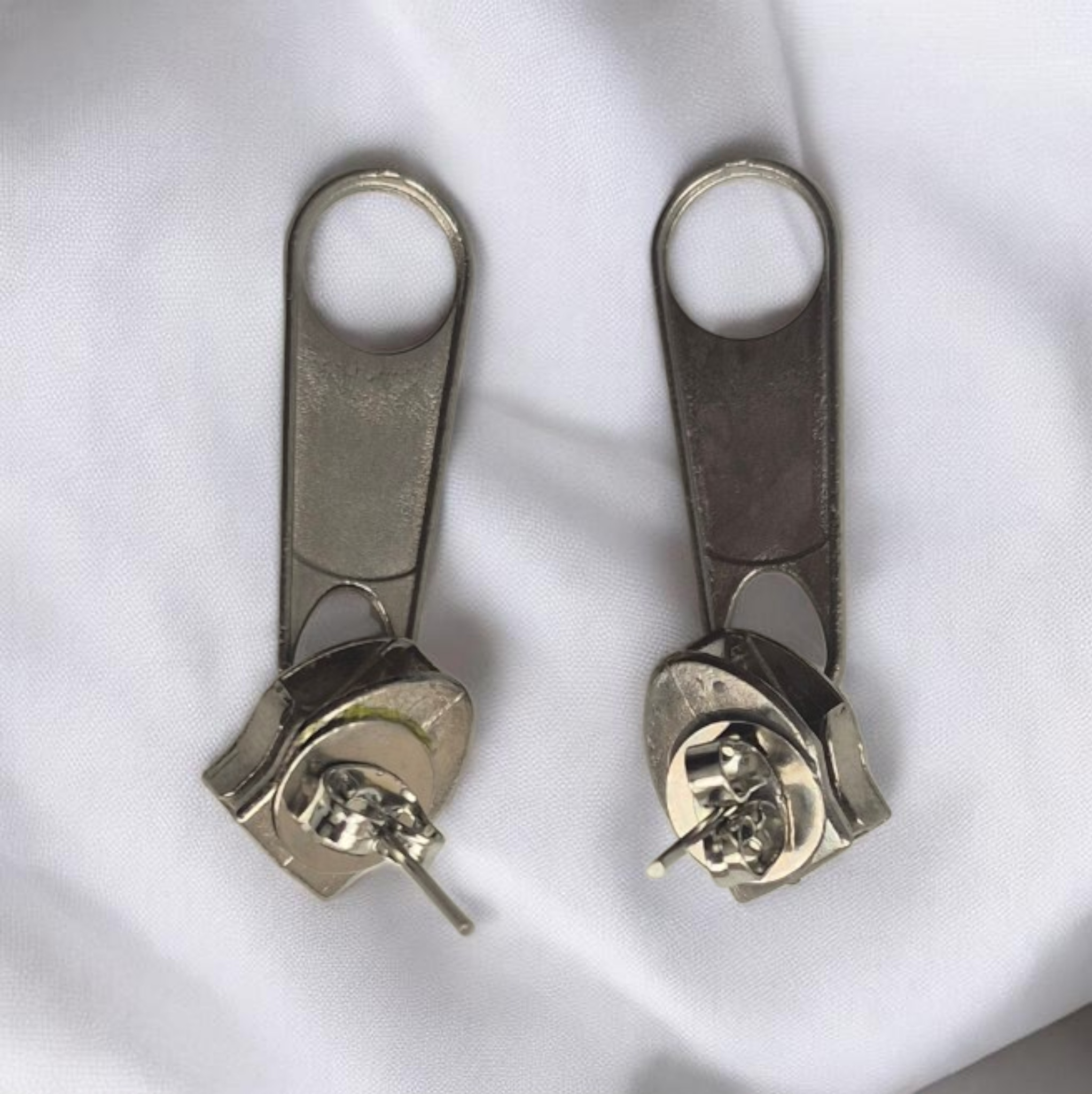 Zipper Earrings - Unique Handcrafted Design
